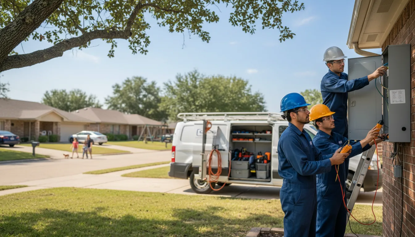 Certified electrician providing emergency electrical services in Columbus, PA